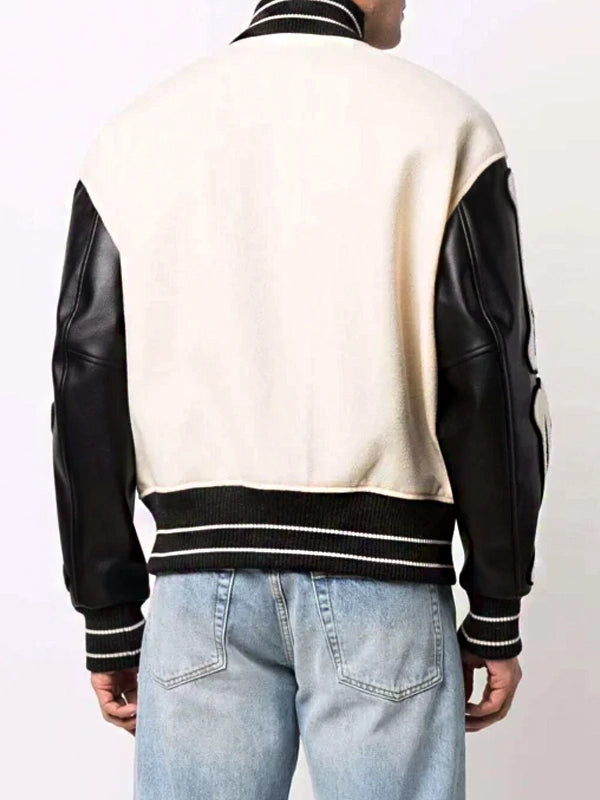 Woo-jin Netflix Bloodhounds 2023 Lee Sang-yi Varsity Letterman Bone Jacket