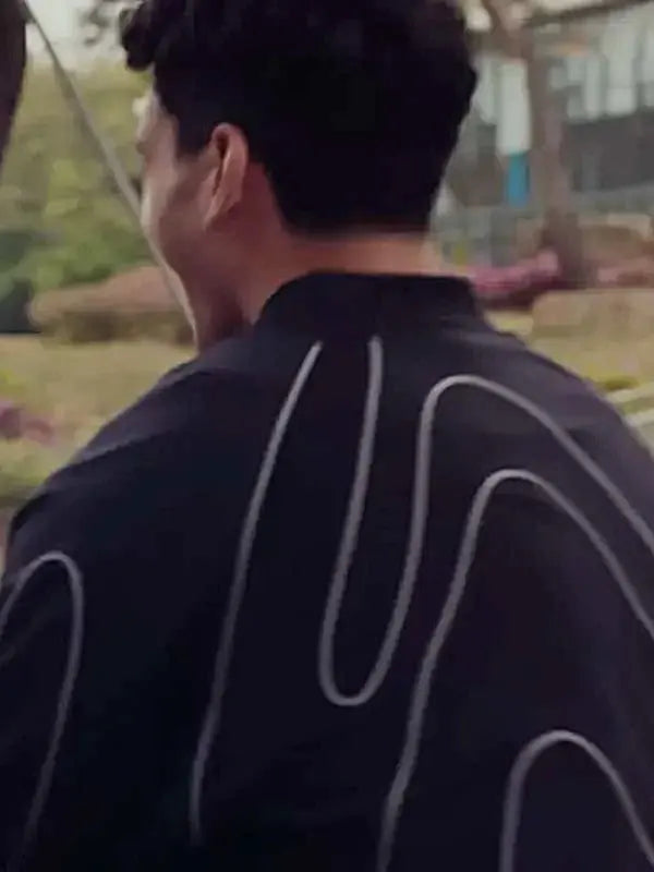 XO Kitty Q Black Bomber Jacket