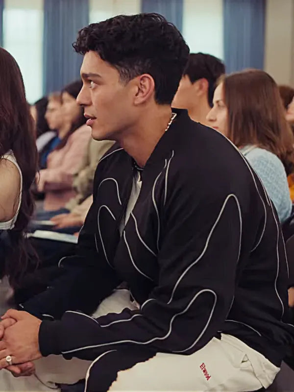 XO Kitty S02 Episode 1 Q Black Bomber Jacket