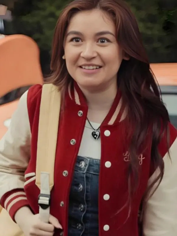 XO Kitty S02 Red and White Varsity Jacket (2)