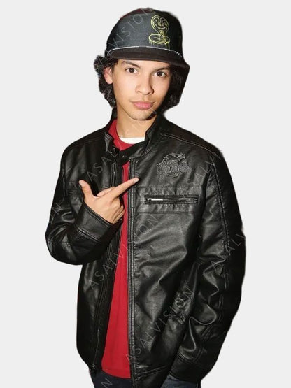 Xolo Mariduena Cobra Kai Planet Hollywood Leather Jacket