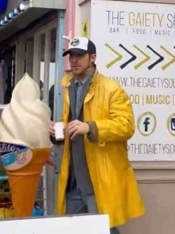 Yellow celebrity copslay coat