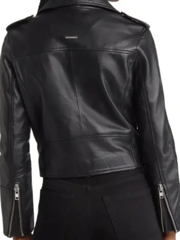 Christina Ricci Yellowjackets Season 3 Misty Quigley Leather Biker Jacket
