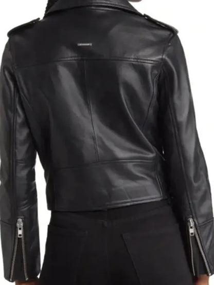 Christina Ricci Yellowjackets Season 3 Misty Quigley Leather Biker Jacket