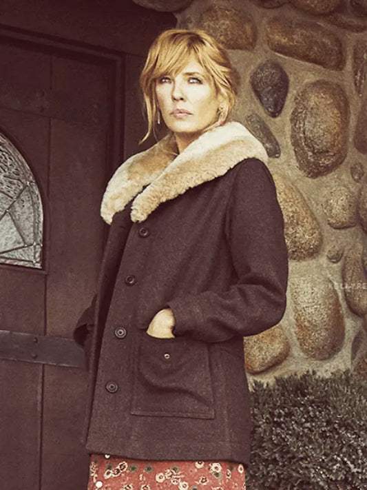 Yellowstone Kelly Reilly Shearling Coat