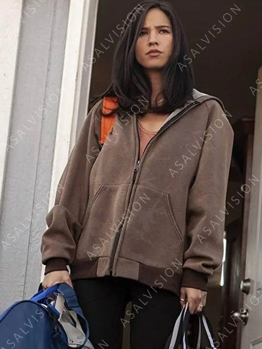 Yellowstone Monica Dutton Brown Fleece Hoodie