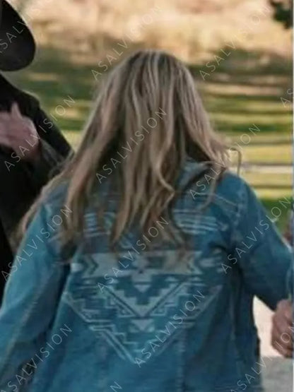 Yellowstone S04 Hassie Harrison Blue Denim Jacket