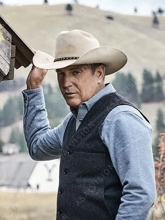 Yellowstone Season 3 John Dutton Grey Vest