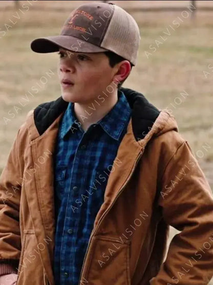 Yellowstone Tate Dutton Hooded Brown Jacket