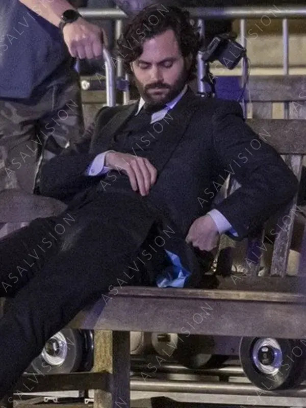 You S04 Joe Goldberg Black Blazer