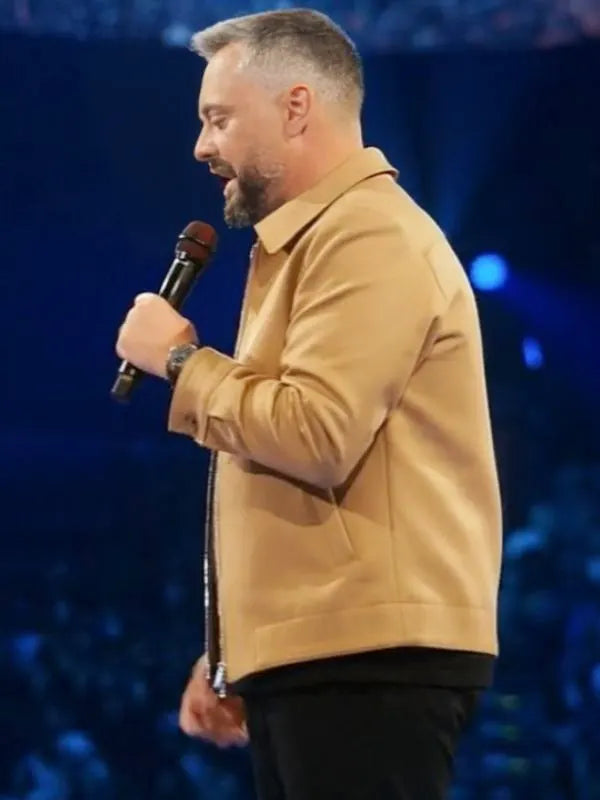 Your Friend Nate Bargatze TV Special 2024 Beige Jacket