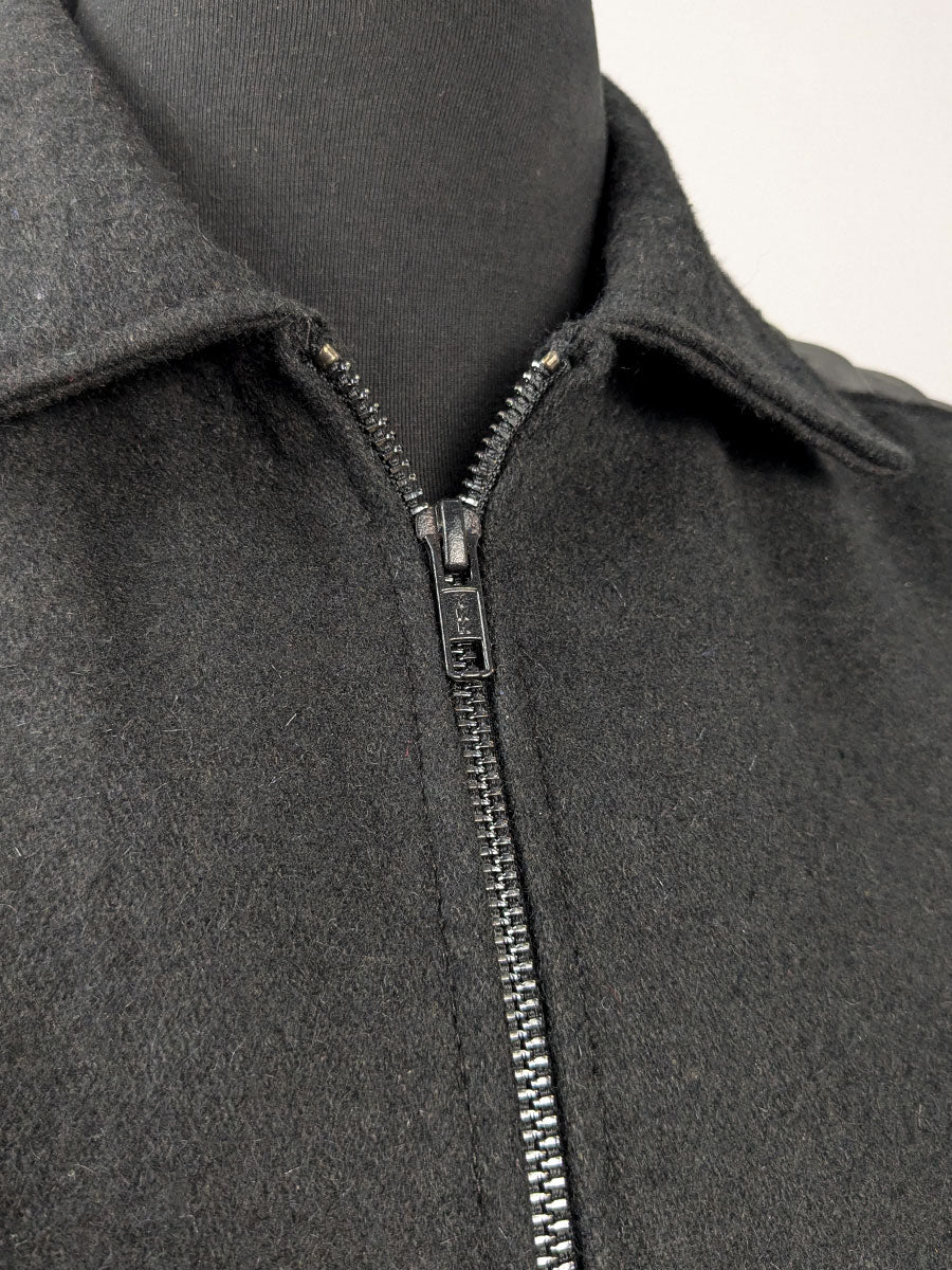 black wool jacket