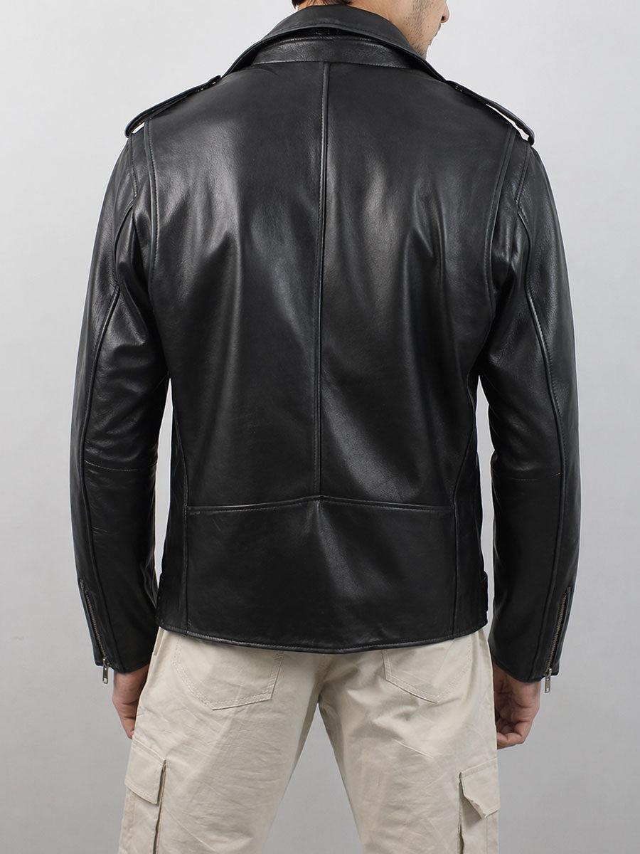 leather jacket black