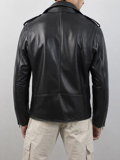 leather jacket black
