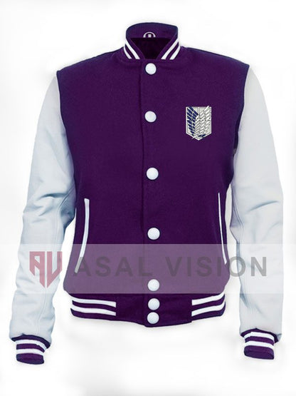Attack On Titan Logo Varsity Bomber Jacket