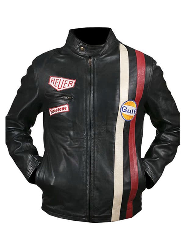 Steve McQueen Leather Black Jacket