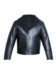 Mens Luxury Shearling Black Leather Jacket