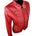 Military Style Real Leather Jacket For Women’s 