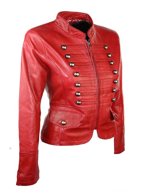 Military Style Real Leather Jacket For Women’s 2