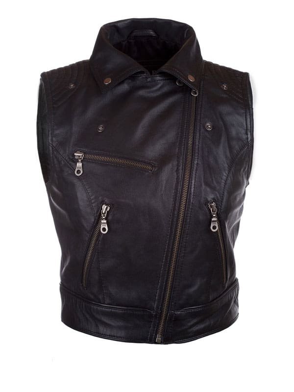 Women’s Fashion Designer Leather Motorcycle Vest