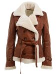 Shearling Brown Leather Jacket