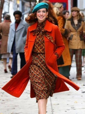 Lexi Modern Love Orange Wool Coat 4