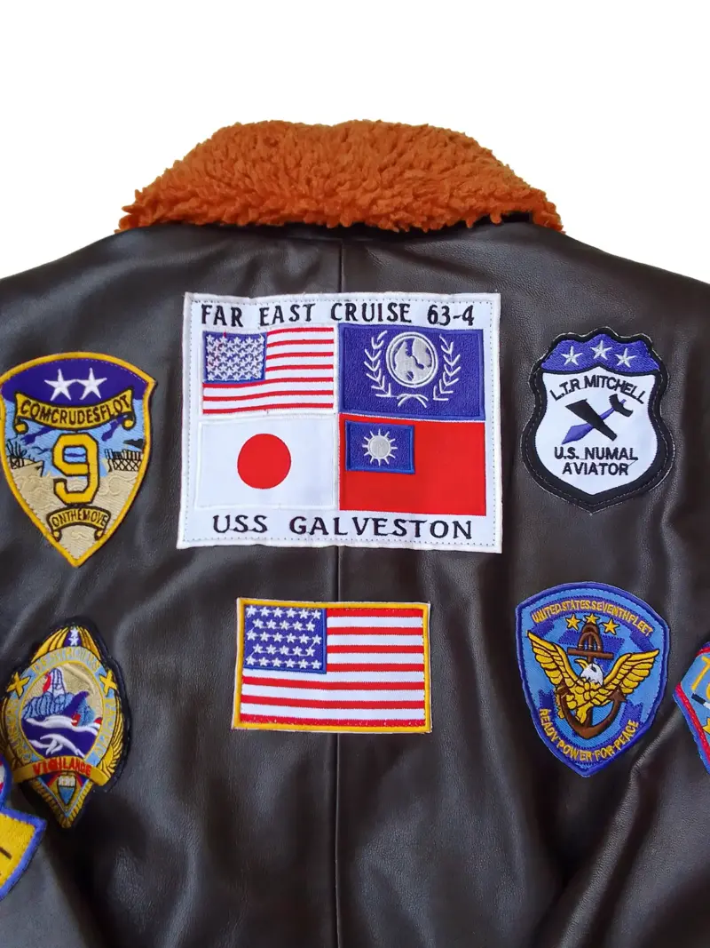 Top Gun Maverick Brown Bomber Leather Jacket