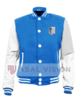 Attack On Titan Logo blue Varsity Jacket