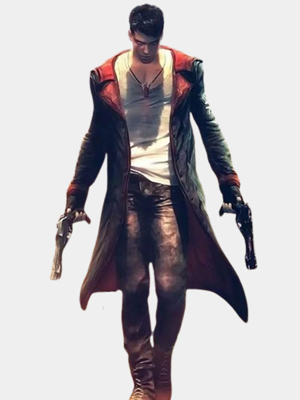 Devil May Cry 5 Dante Leather Black Coat
