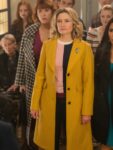 Mädchen Amick Tv Series Riverdale Alice Cooper Yellow Wool Trench Coat