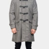 Men's Grey Duffle Wool Coat