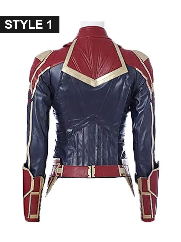 Movie Captain Marvel Carol Danvers Leather Jacket