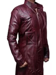Peter Quill Movie Guardians of Galaxy 2 Star Lord Chris Pratt Leather Coat