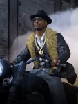 Call Of Duty Snoop Dogg Shearling Leather Trench Coat