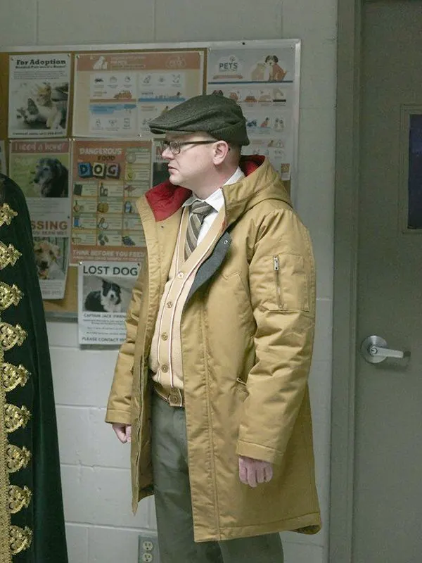 Colin Robinson What We Do in the Shadows Mark Proksch Hooded Brown Coat