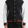 Gabriel W Black and White Varsity Jacket