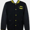 Men's Batman Black Varsity Letterman Jacket