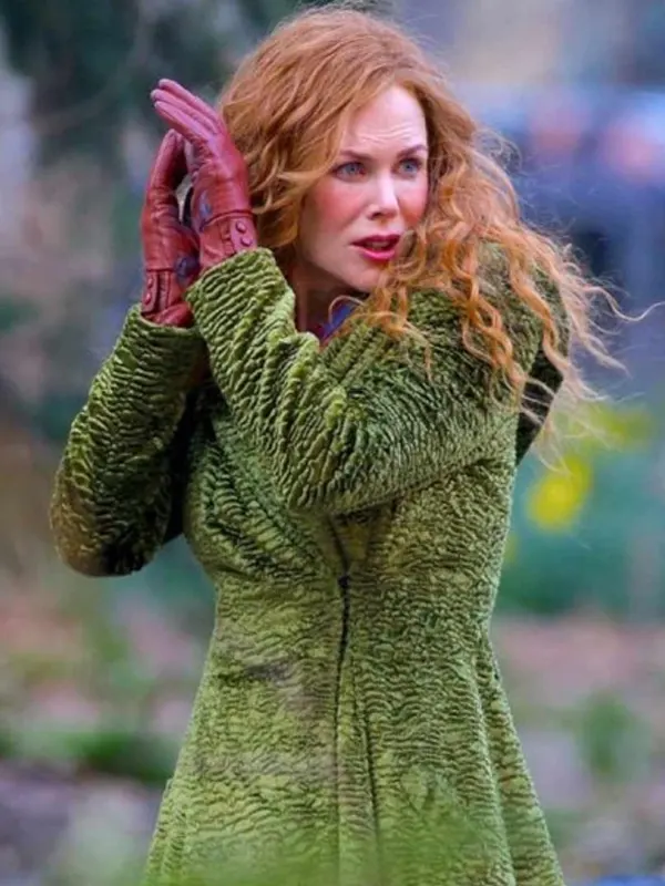 Nicole Kidman The Undoing SO1 Green Long Coat