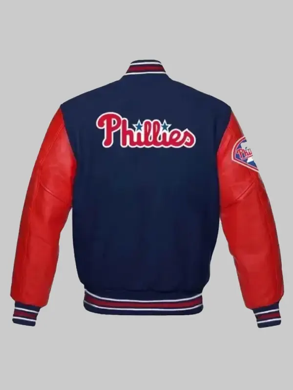 Philadelphia Phillies Varsity Letterman Red and Blue Jacket