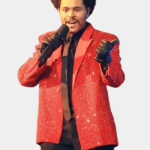 Super Bowl The Weeknd Sequin Red Blazer