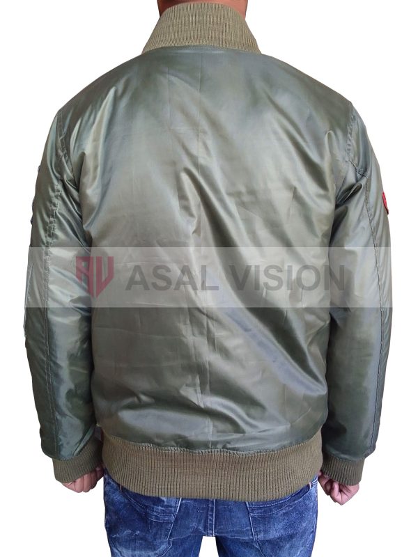 Top Gun Maverick MA-1 Olive Green Bomber Jacket With Patches
