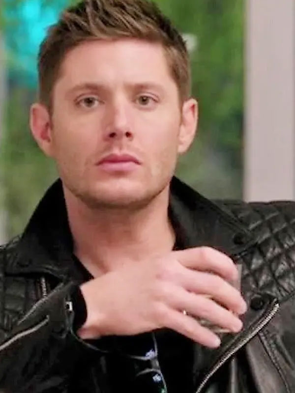 Dean Winchester Supernatural Jensen Ackles Black Quilted Leather Jacket