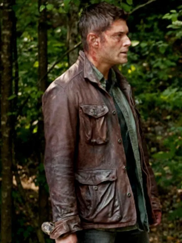 Dean Winchester Supernatural Season 7 Jensen Ackles Leather Brown Jacket