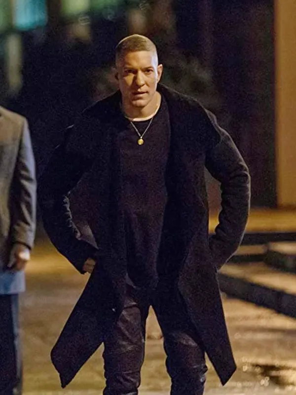 Tommy Egan Power Book IV Force Joseph Sikora Suede Black Trench Coat