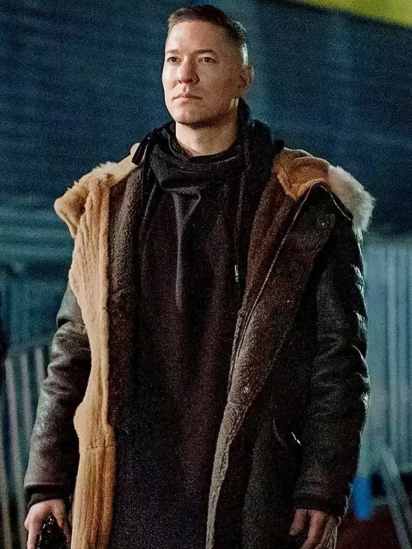 Tommy Egan Power Book IV Leather Shearling Coat