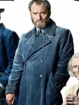 Albus Dumbledore Fantastic Beasts 2 Jude Law Blue Long Trench Coat