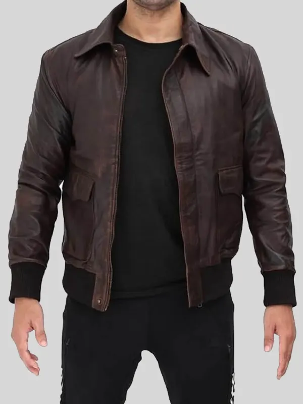 Billy Hargrove Stranger Things Distressed Leather Jacket