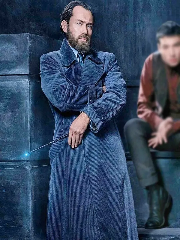 Fantastic Beasts 2 Albus Dumbledore Blue Long Coat