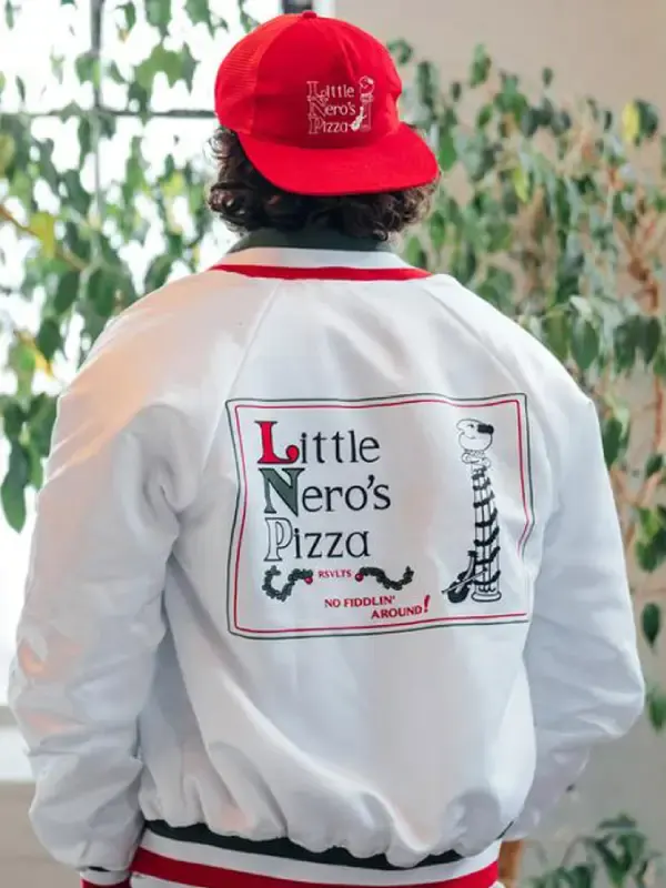 Pizza Boy Home Alone White Varsity Jacket