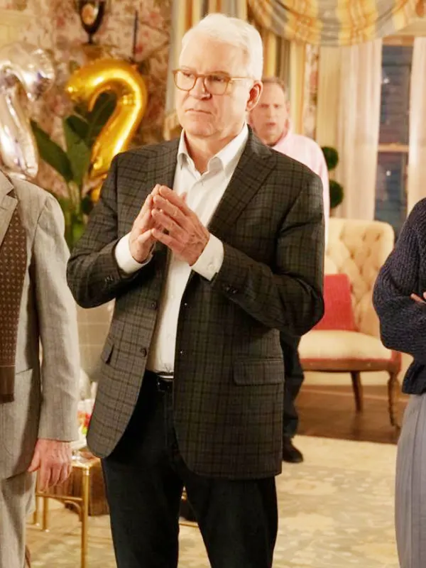 Steve Martin Only Murders In the Building Plaid Blazer